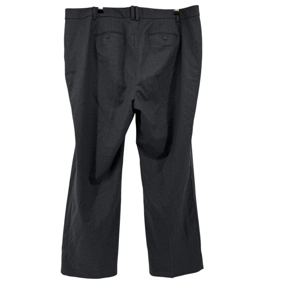 NWT Talbots Womens 20W Windsor Italian Flannel Wool Dress Pants Charcoal Gray - Picture 2 of 7